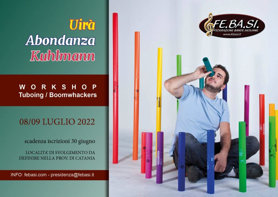 Corso di Workshops-Boomwhackers con il docente Uirá Abondanza Kuhlmann (Brasile)