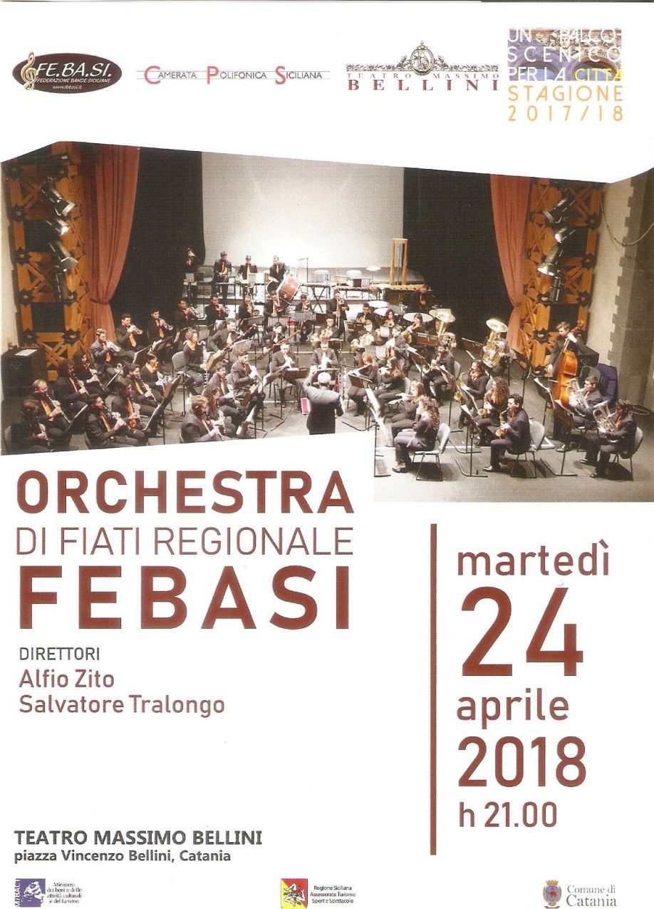 Concerto dell’Orchestra Reg.Siciliana FEBASI – TEATRO MASSIMO V. BELLINI – CATANIA 24-04-2018