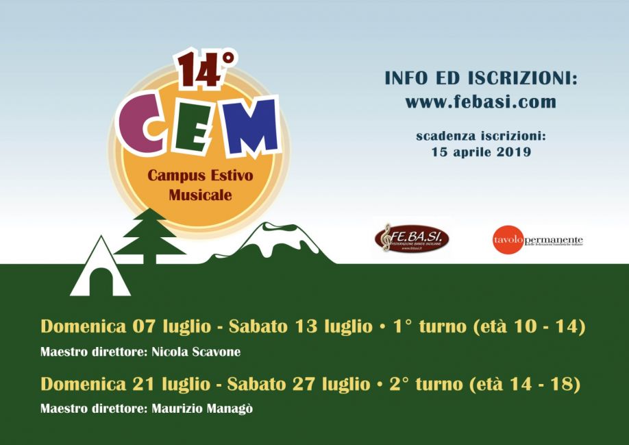 14° CEM (Campus Estivo Musicale) FEBASI