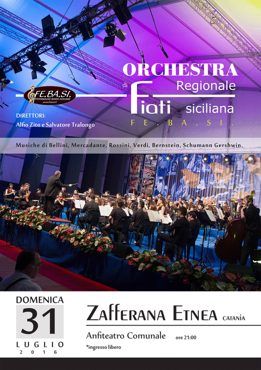 CONCERTO SINFONICO – 31 luglio 2016 – ZAFFERANA ETNEA (CT)