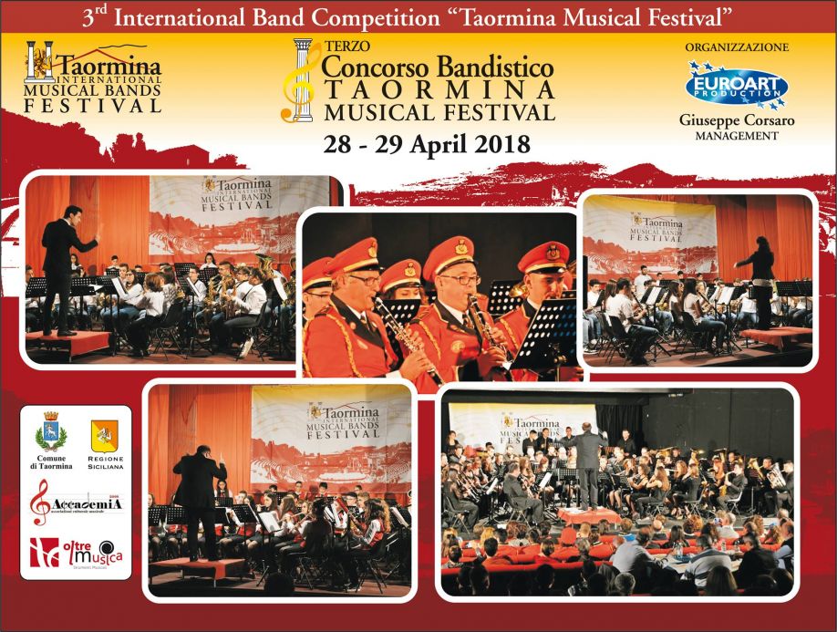 3° Concorso Bandistico Internazionale per Bande musicali – orchestre di fiati TAORMINA MUSICAL FESTIVAL