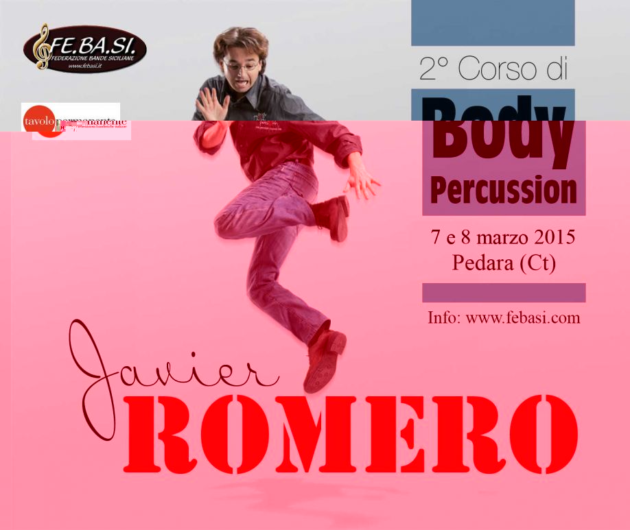 2 °Corso di Body Percussion con il M° Javier Romero 7 e 8 marzo