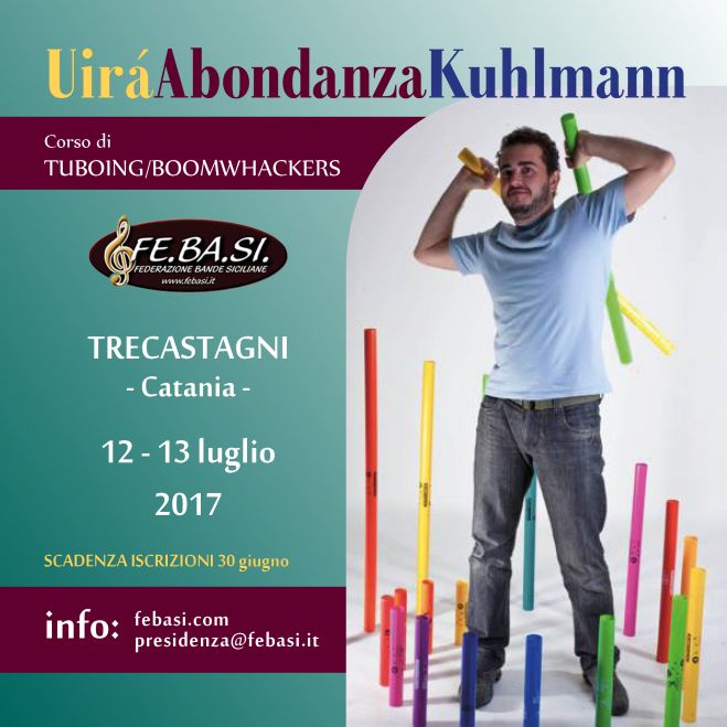 12-13 luglio 2017 – Workshops-Boomwhackers – docente: Uirá Abondanza Kuhlmann