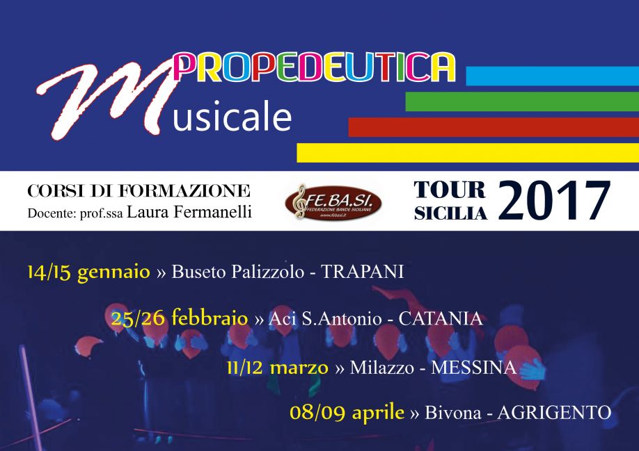 Corsi di Propedeutica Musicale 2017